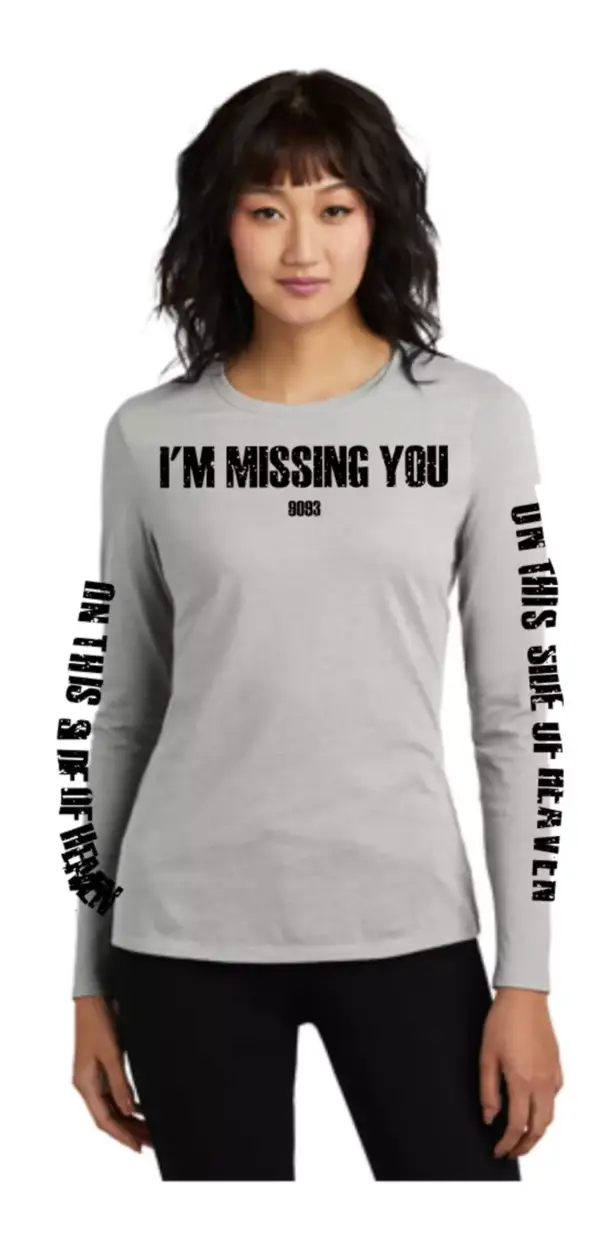 Women's "Missing You" Long Sleeve Shirt - Image 2